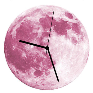 30cm Glowing Moon Wall Clock Waterproof