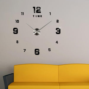 Large Sticker DIY Needle Quartz Wall Clocks